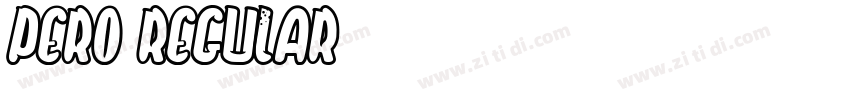 Pero Regular字体转换